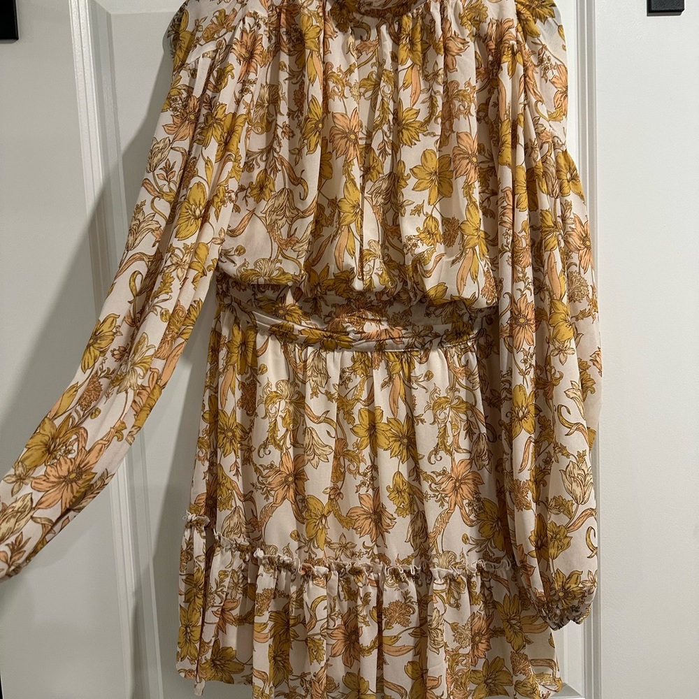 Long Sleeve Flying Tomato Floral Dress